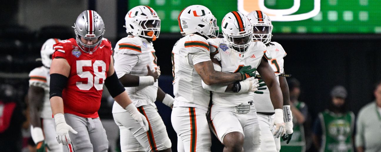 CFP quarterfinal takeaways: Miami’s toughness, defense huge in upset of Ohio State