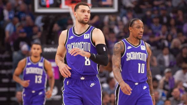 The Kings traded for DeMar DeRozan (10) in July 2024 and added Zach LaVine (8) at the trade deadline as part of the deal that sent De'Aaron Fox to the Spurs. The Kings finished 40-42 last season.