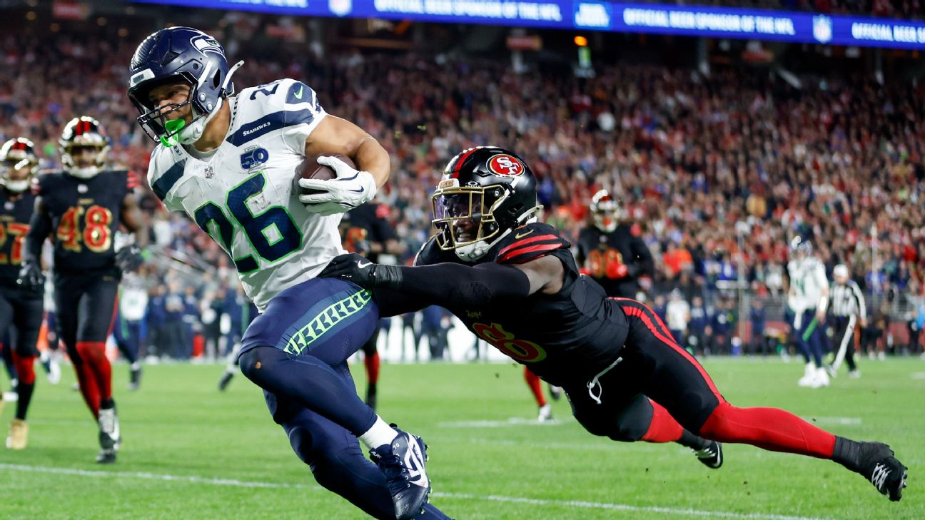 Seahawks RB Zach Charbonnet is the early leader in the anytime touchdown market for Super Bowl LX.