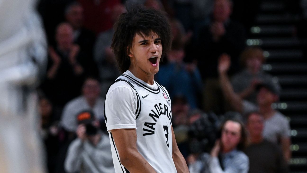 espn.com - Jeff Borzello - Men's basketball Power Rankings: Unbeaten Vanderbilt, Nebraska crack top 10