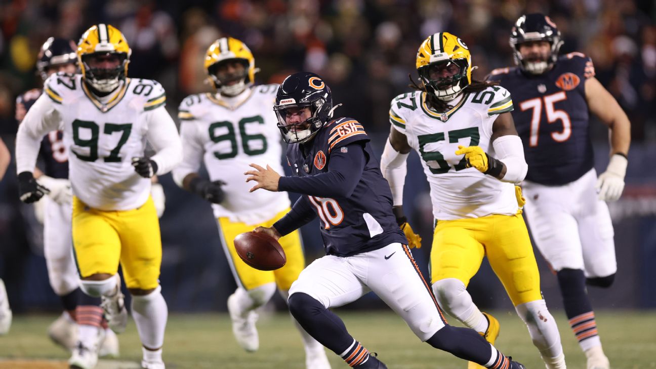 Packers y Bears, en juego poco común de la rivalidad más antigua