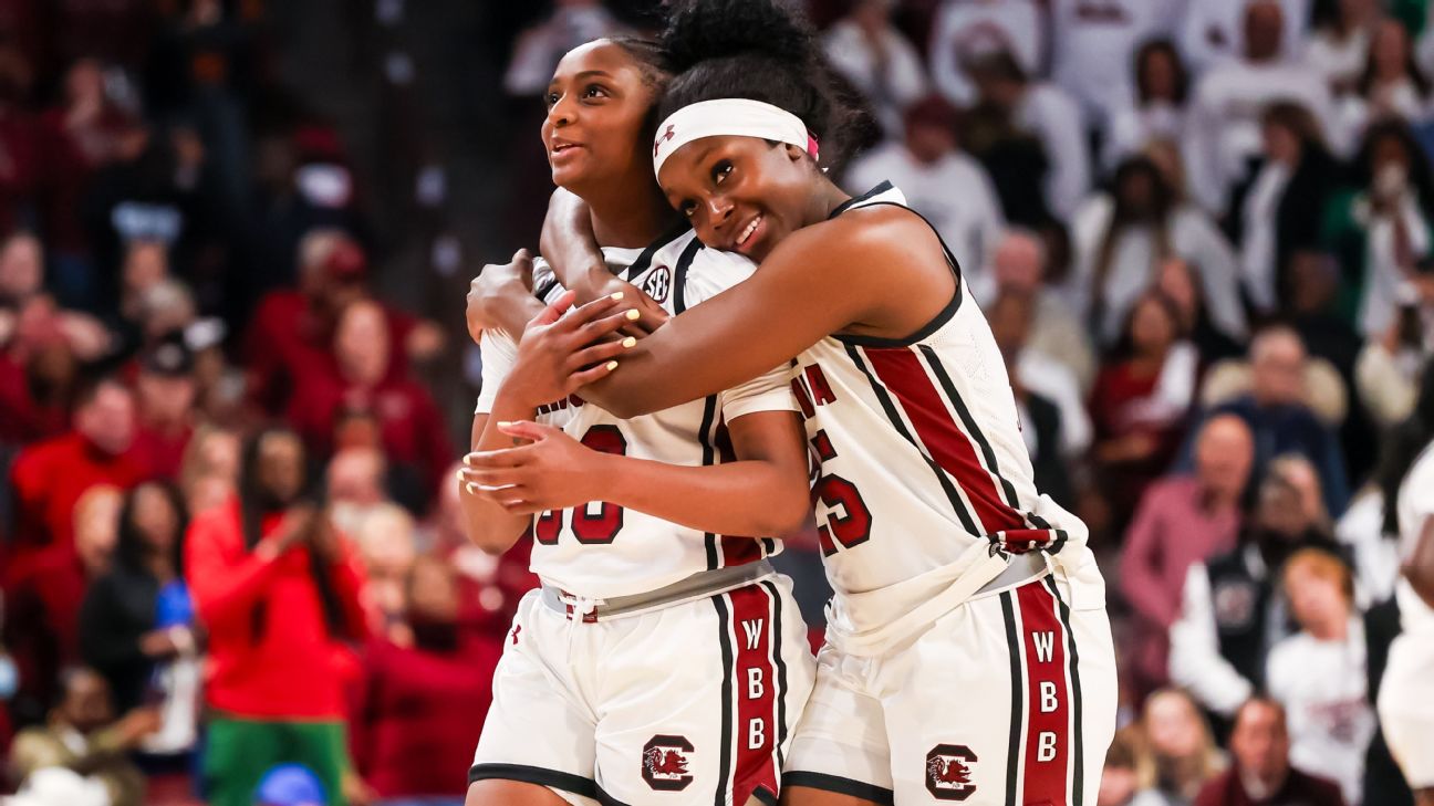 Women's: South Carolina ascends to No. 2 overall