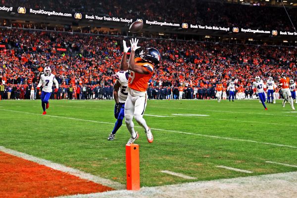 Article image accompanying Broncos rule out WR Marvin Mims Jr. (foot) for Sunday on WagerUp Sports News. Article image accompanying Broncos rule out WR Marvin Mims Jr. (foot) for Sunday on WagerUp Sports News.