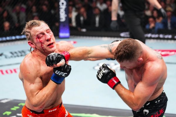 Gaethje wins interim title in slugfest with Pimblett at UFC 324