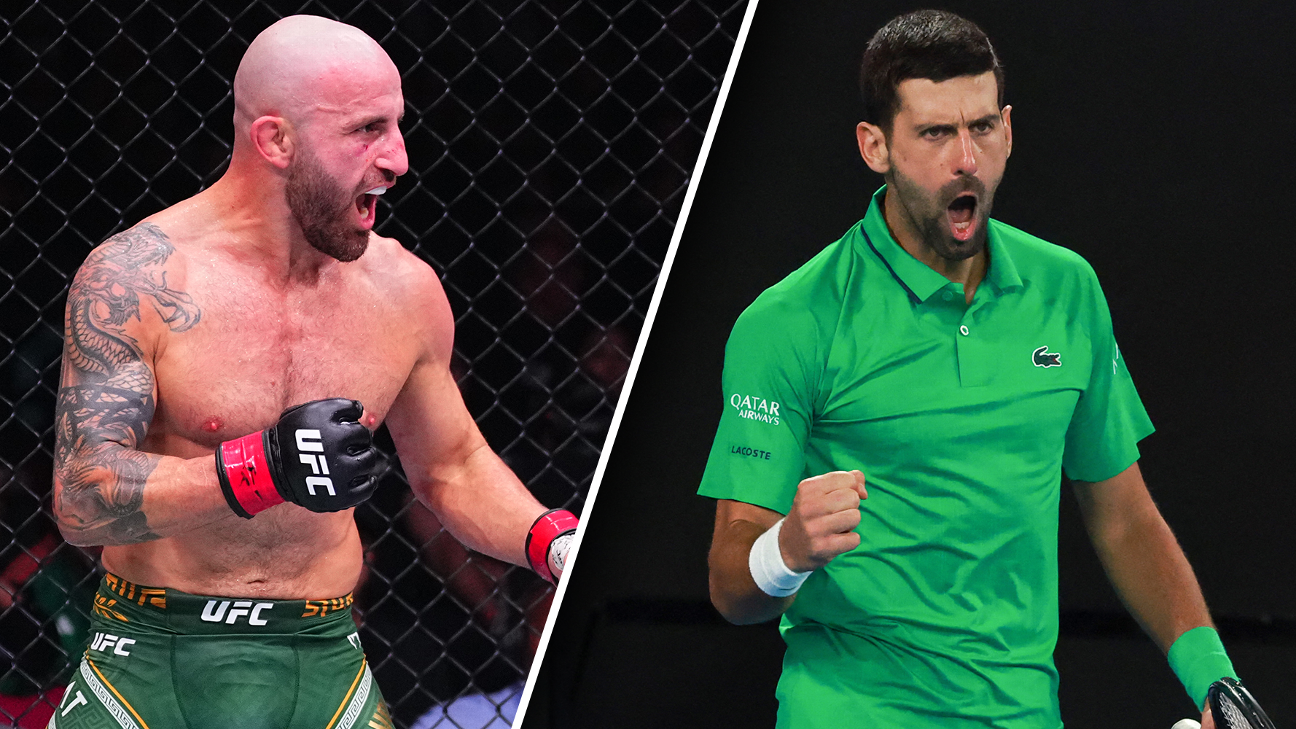 espn.com - Stuart Randall - Alex Volkanovski and Novak Djokovic just reminded us what sporting greatness is