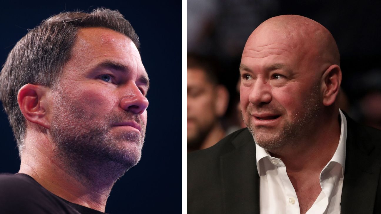 Article image accompanying Tyson Fury vs. Anthony Joshua: Eddie Hearn disputes Dana White involvement on WagerUp Sports News. Article image accompanying Tyson Fury vs. Anthony Joshua: Eddie Hearn disputes Dana White involvement on WagerUp Sports News.