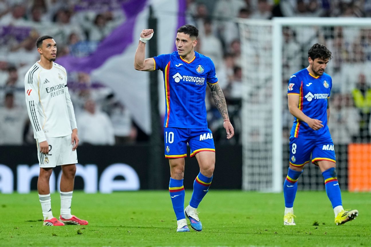 Real Madrid stunned by Getafe La Liga title race blow