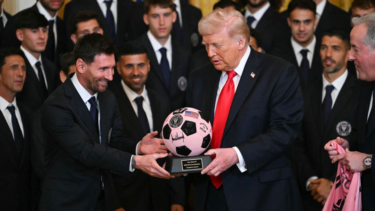 espn.com - Lizzy Becherano - Lionel Messi, Inter Miami honored by Trump at White House
