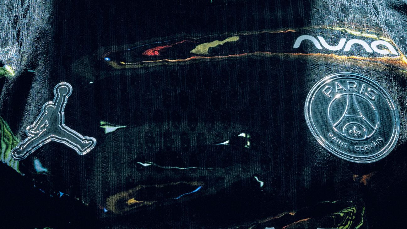 psg x jordan black jersey