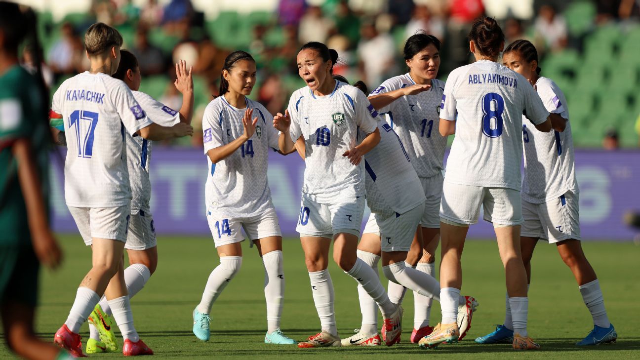 Uzbekistan's 4-0 win over Bangladesh means they are still a chance to reach the Women's Asian Cup quarterfinals ahead of Tuesday's final group-stage matches in Group C.