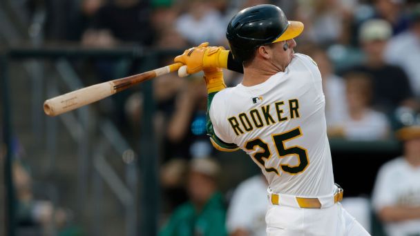 オールスター出場　Brent Rooker 3枚セット(直筆２枚) MLB Brent Rooker goes yard for the American League in the 2025 All
