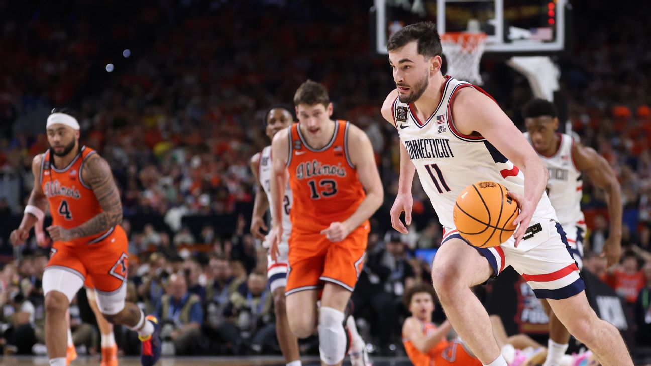 UConn tops Illini, makes 3rd title game in 4 years