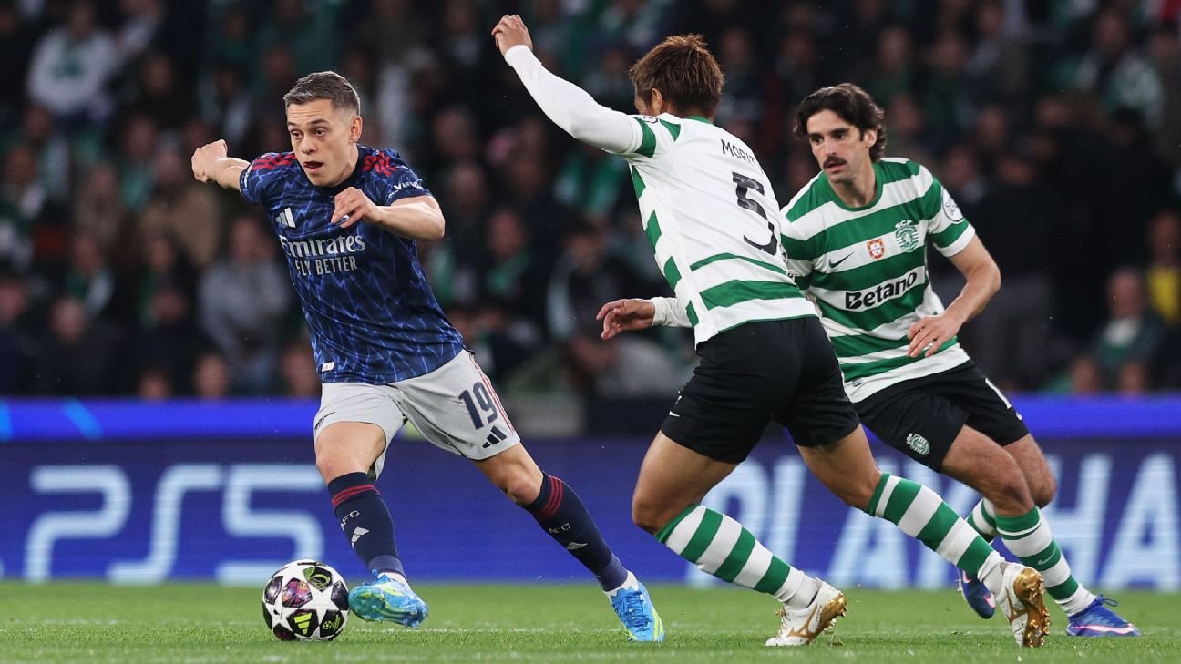 Sporting CP vs. Arsenal LIVE: Latest updates from Champions League  quarterfinal first leg - ESPN