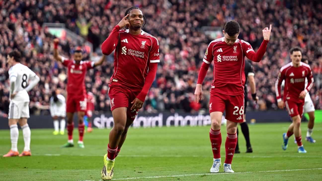 Liverpool player ratings: 17-year-old Ngumoha's 9/10 performance creates dilemma for Slot