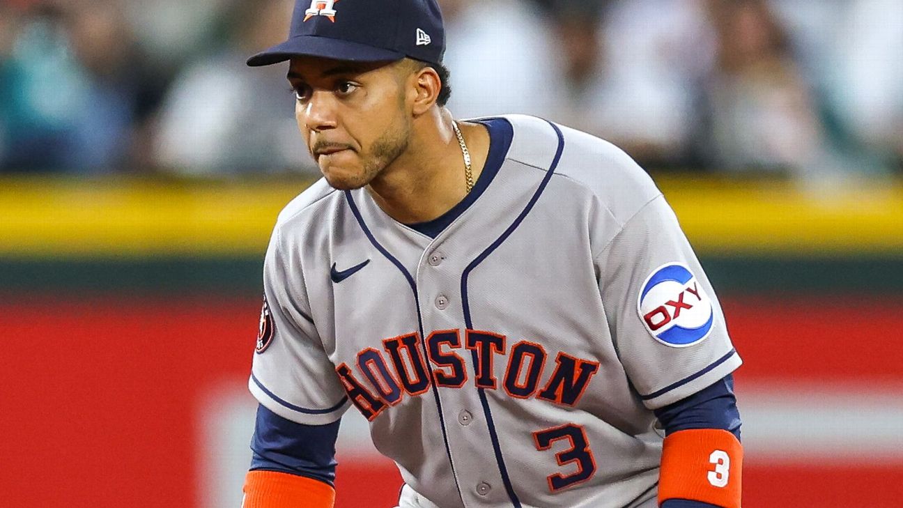 Astros SS Pena exits in 4th with knee tightness