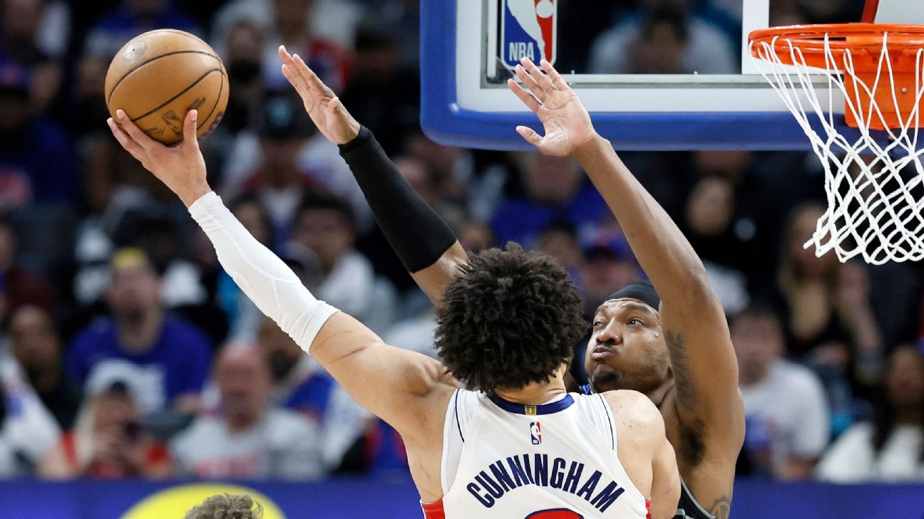 Though Cade Cunningham scored 39 points, Orlando's defense was a problem for the Pistons in Game 1.