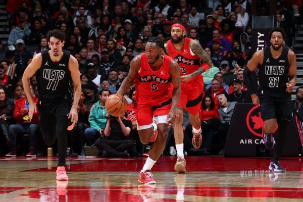 Raptors' Immanuel Quickley (hamstring) out for Game 2 vs. Cavs