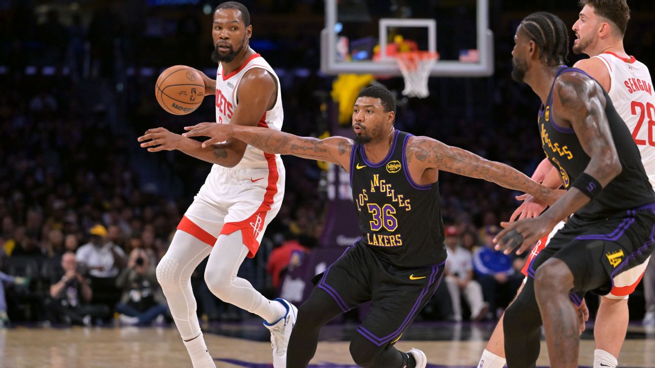 Marcus Smart's breakout game helps Lakers go up 2-0 on Rockets - ABC30 ...