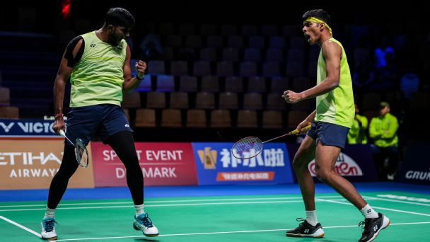 Satwiksairaj Rankireddy and Chirag Shetty. — Article image accompanying Sat-Chi, Treesa-Gayatri enter QFs; Ayush, Sindhu knocked out of BWF World Championships: Indian Sports LIVE, August 20 on WagerUp Sports News. Satwiksairaj Rankireddy and Chirag Shetty. — Article image accompanying Sat-Chi, Treesa-Gayatri enter QFs; Ayush, Sindhu knocked out of BWF World Championships: Indian Sports LIVE, August 20 on WagerUp Sports News.