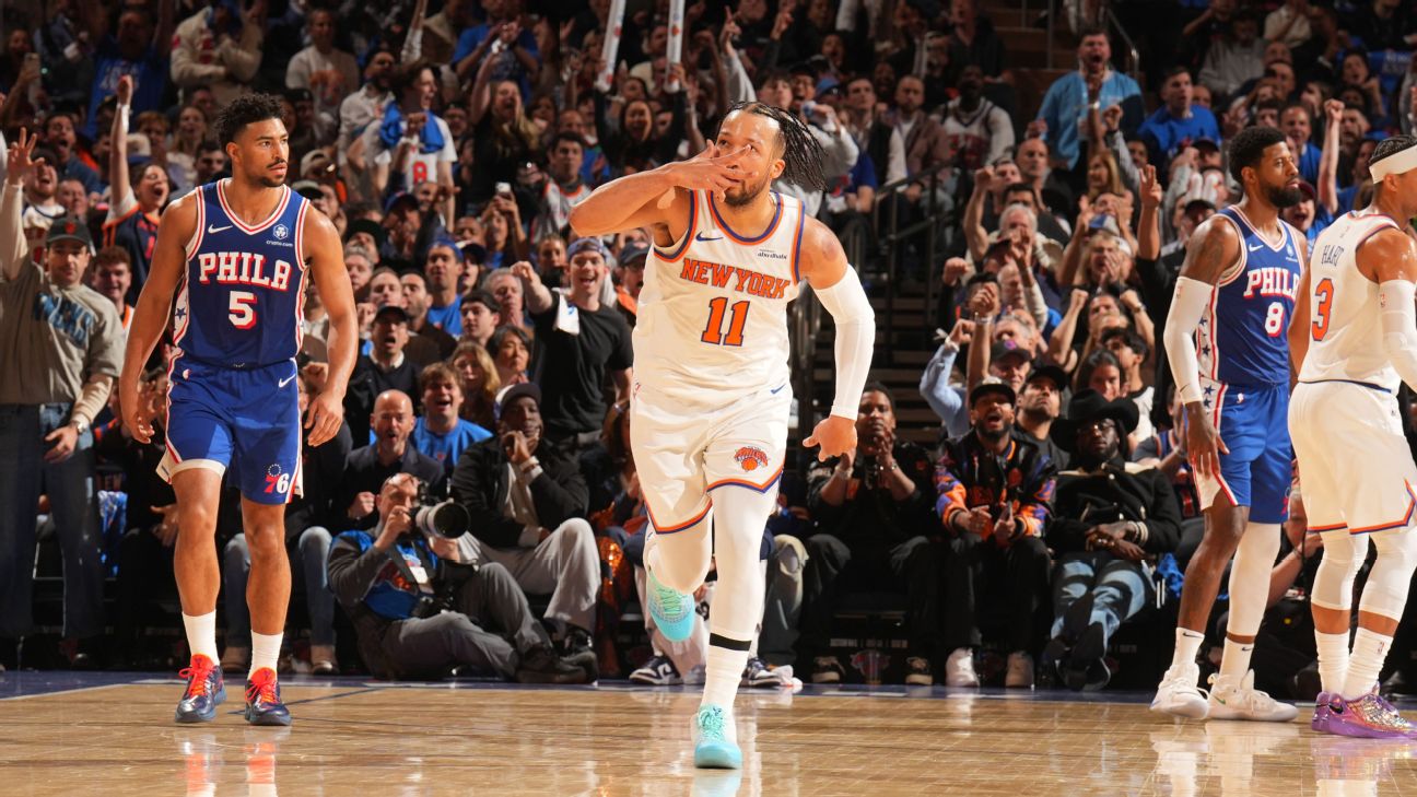 76ers Knicks Juego 1 semifinal Este Knicks domina con 35 puntos de Brunson