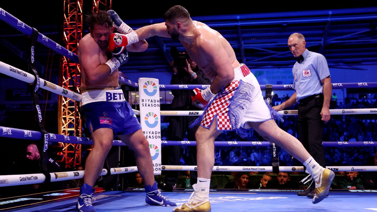 Hrgovic overwhelms Allen in third-round TKO