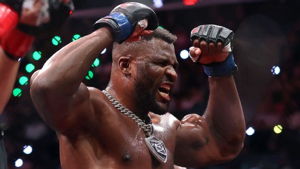 Inactive no more, Ngannou is back near top of heavyweight rankings