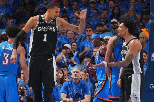 Wembanyama explodes for 41 as Spurs stun Thunder in Game 1