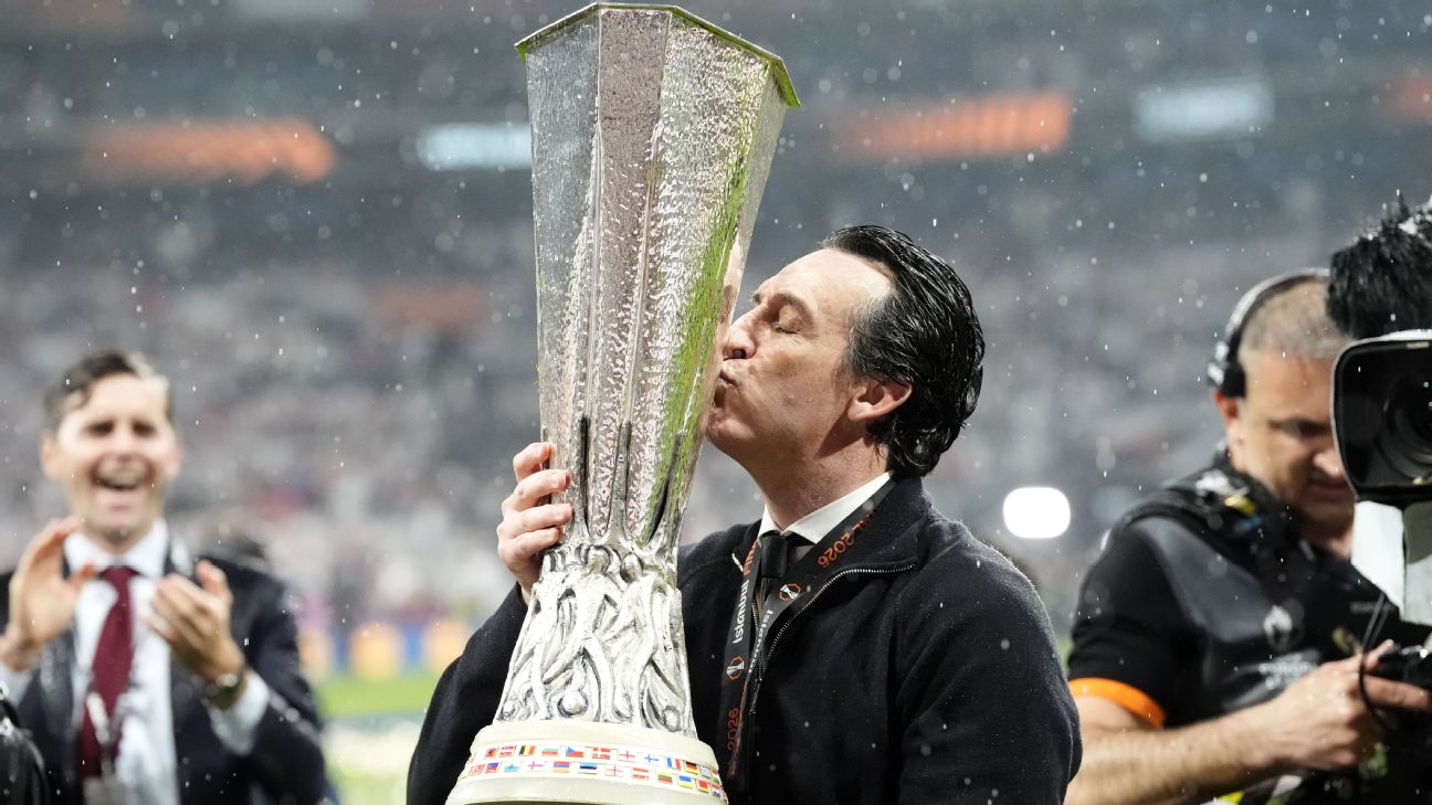 'Grateful' Unai Emery joins greats with 5th Europa League title