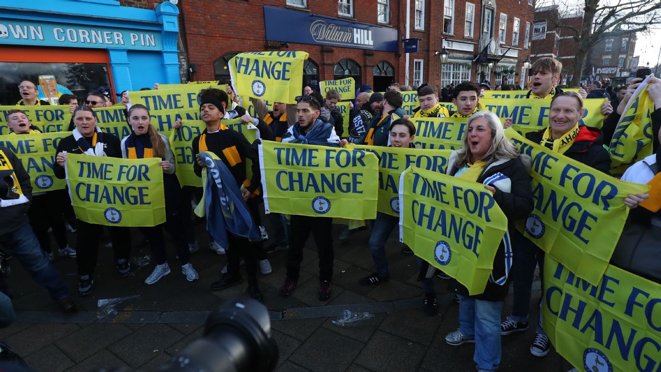 Change for Tottenham plan protest after Everton clash regardless of relegation