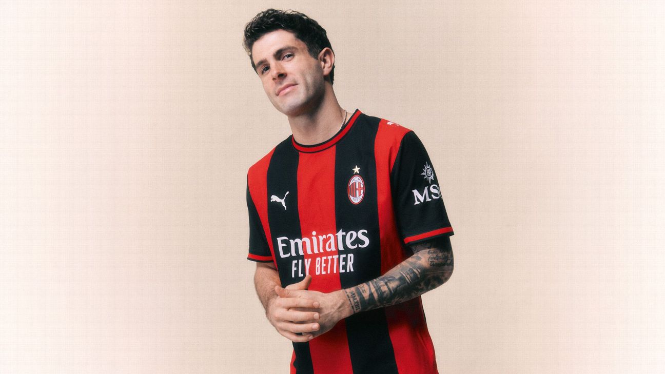 Pulisic, AC Milan to debut new kit for Champions League push