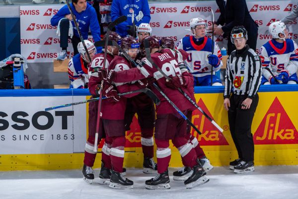 Latvia Stuns Defending Champion USA with Third World Championship Loss
