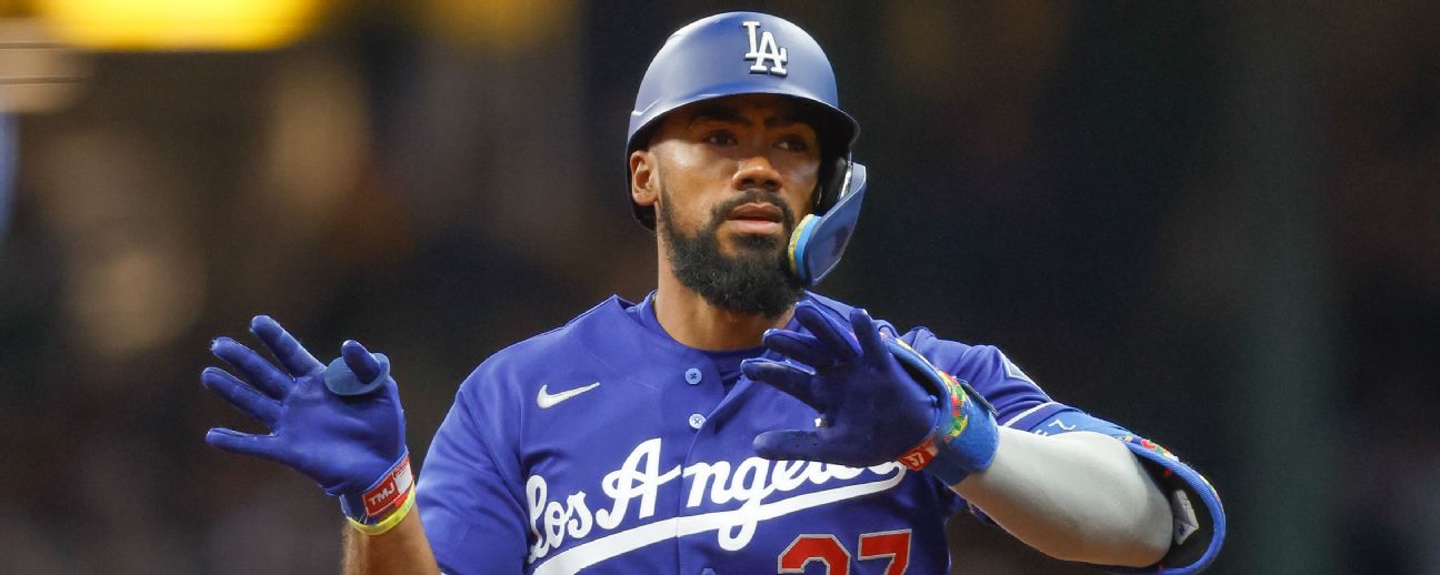 Teoscar Hernandez ties career high with 6 RBIs in Dodgers' win - ESPN