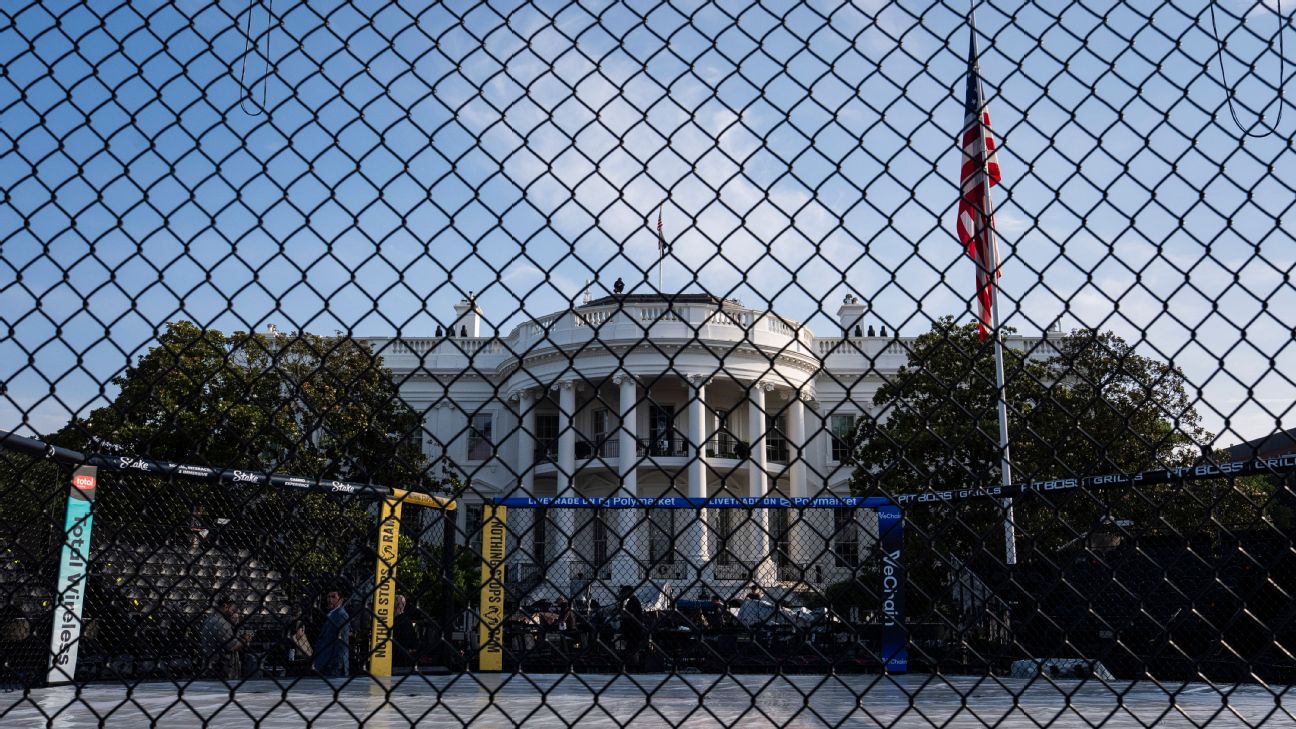 UFC White House buzz: The South Lawn is ready for fights