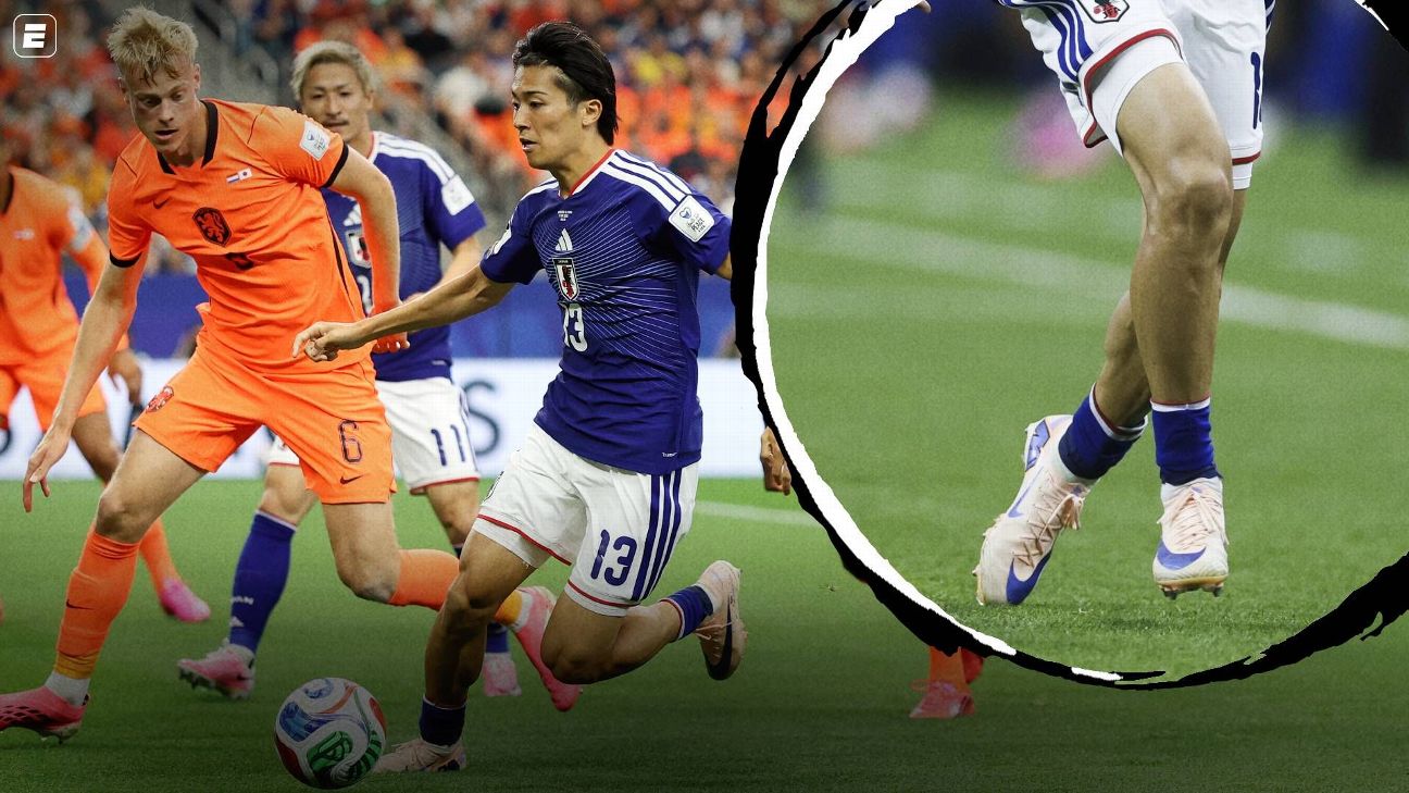 Jogar com meião baixo, como Nakamura em Holanda x Japão, é