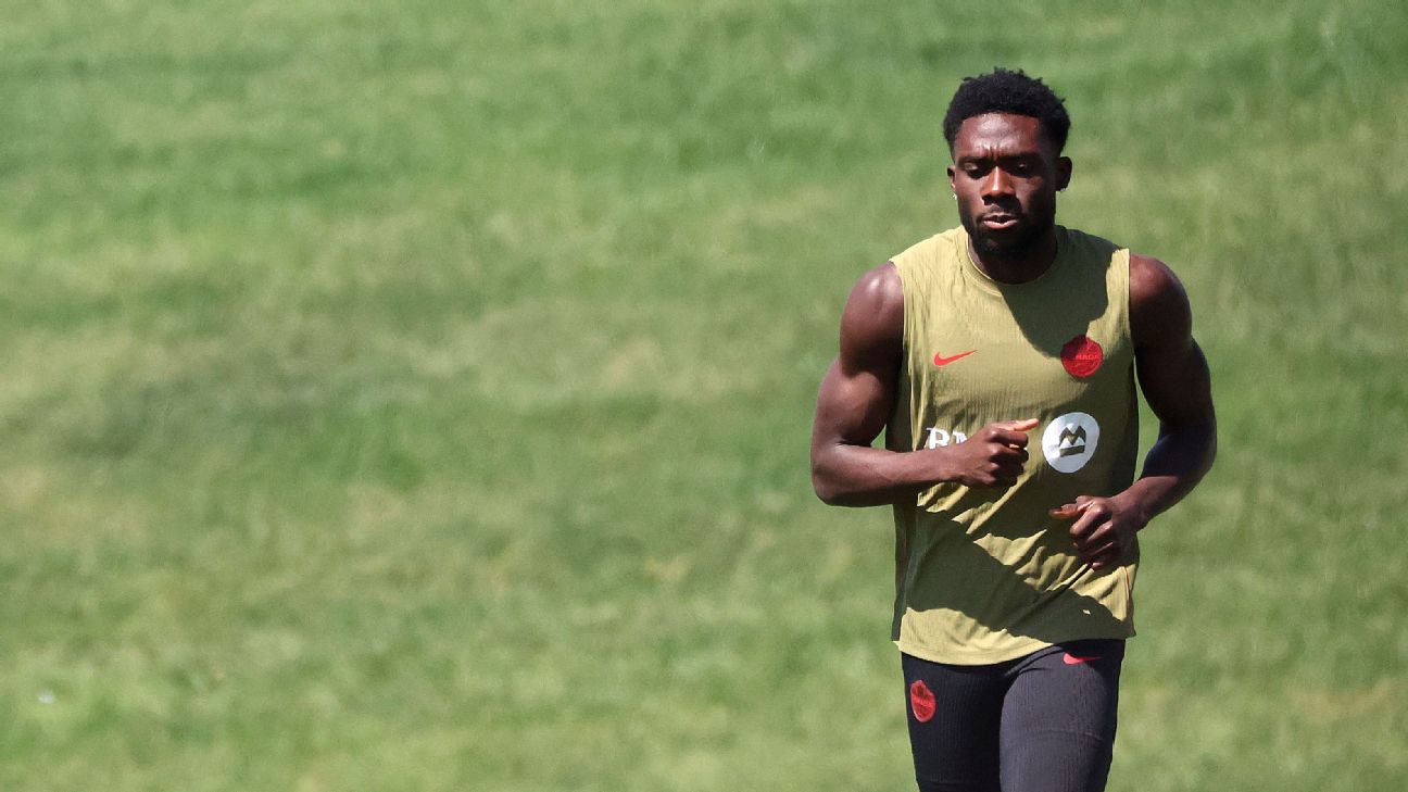 Canada's Alphonso Davies yet to return to full training ahead of Qatar World Cup clash