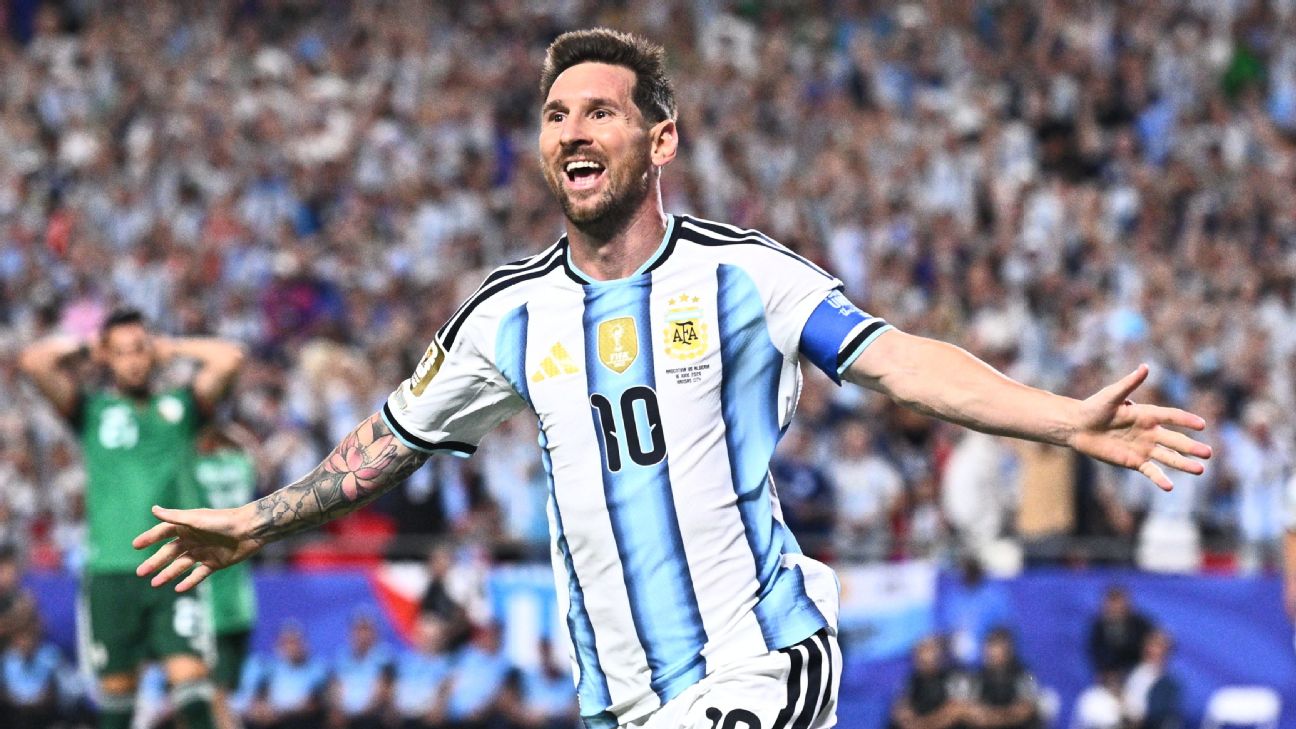 Messi scores first World Cup hat-trick, ties all-time goals record
