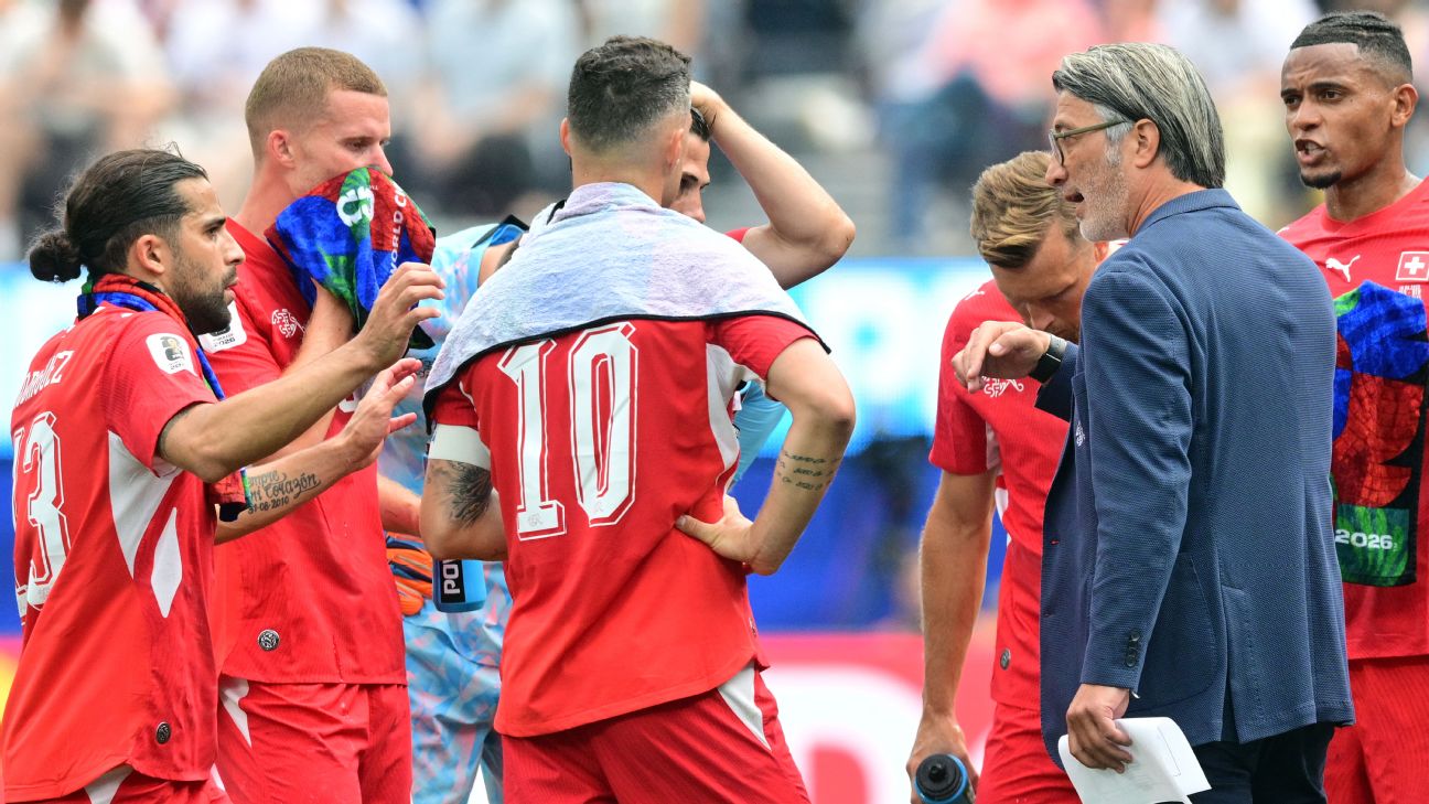Switzerland coach uses hydration break to spark late win