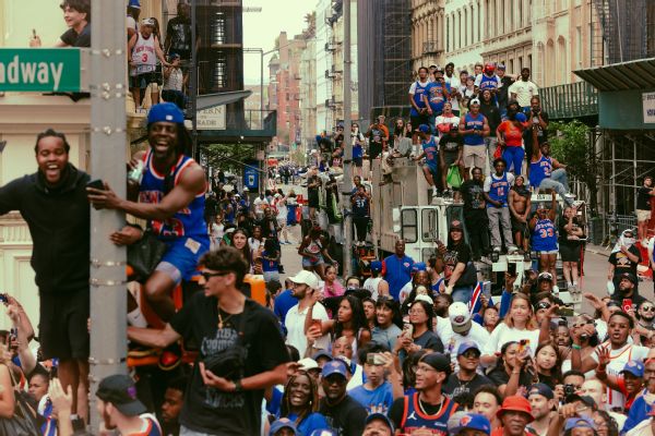 Over 2 million people attended the Knicks' championship parade in June. Nets executive Peter Stern says the Nets hope to draft off their rivals' "tailwinds" by attracting "dormant fans."