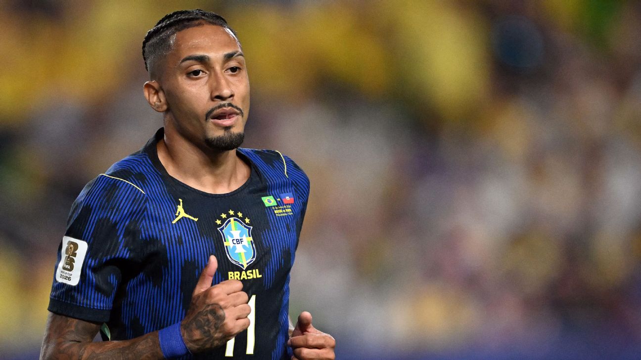 Lesão de Raphinha: coxa direita já tirou brasileiro por 146 dias em três anos e liga alerta na Copa - ESPN
