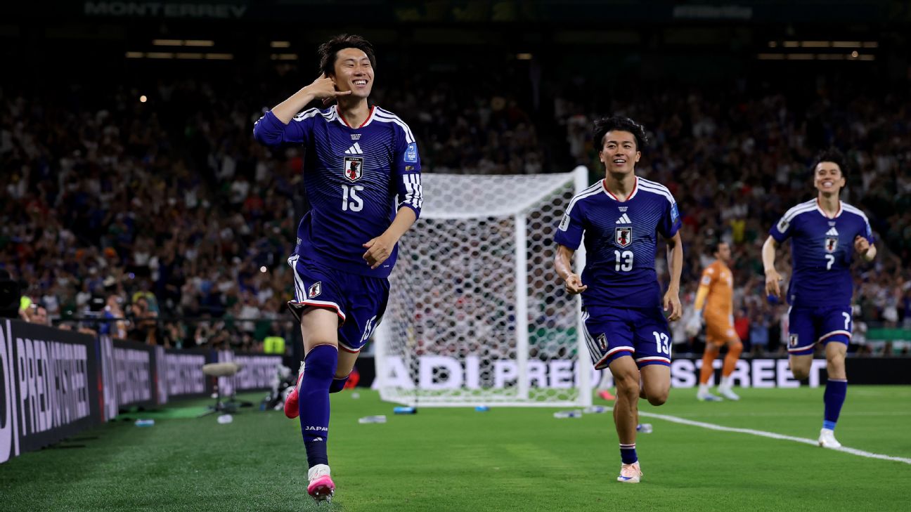 Japan set sights on WCup glory after record win