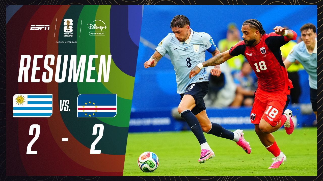 VIDEO: resumen de Uruguay vs. Cabo Verde en el Mundial 2026