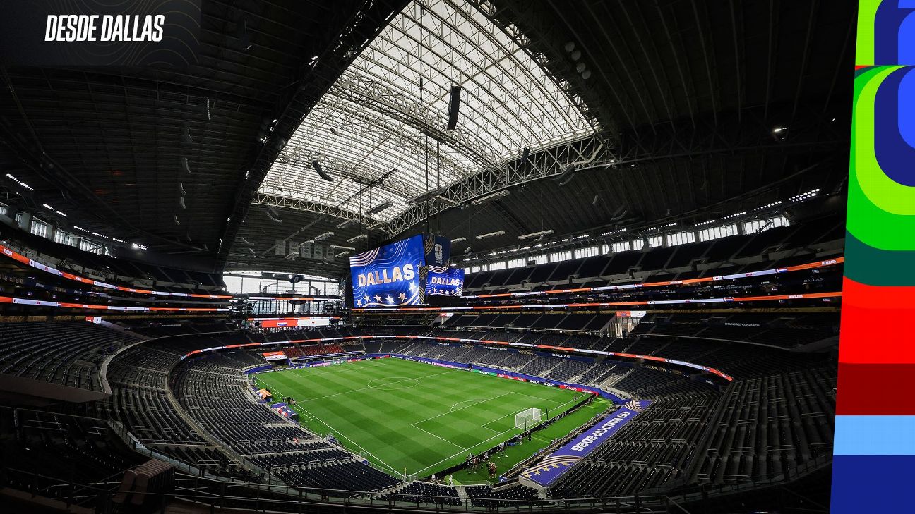 El imponente estadio de Dallas, sede de dos partidos de Argentina en el Mundial 2026