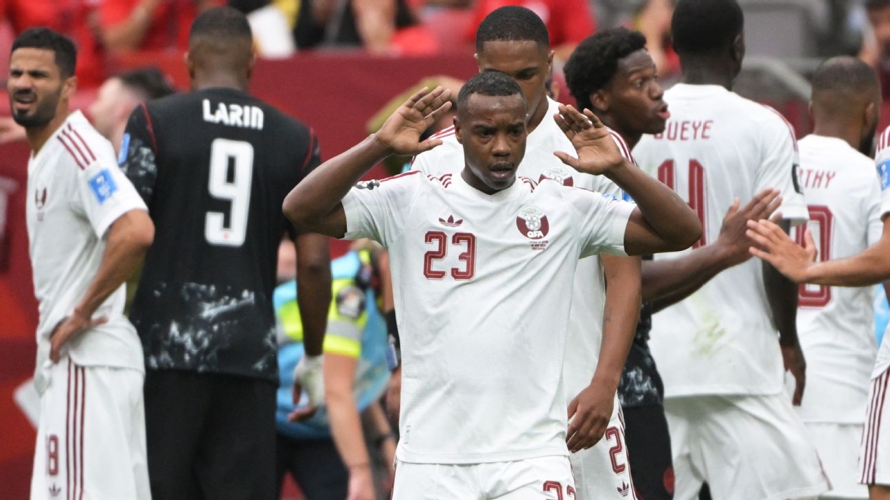 Qatar's Madibo banned 5 games for tackle on Koné