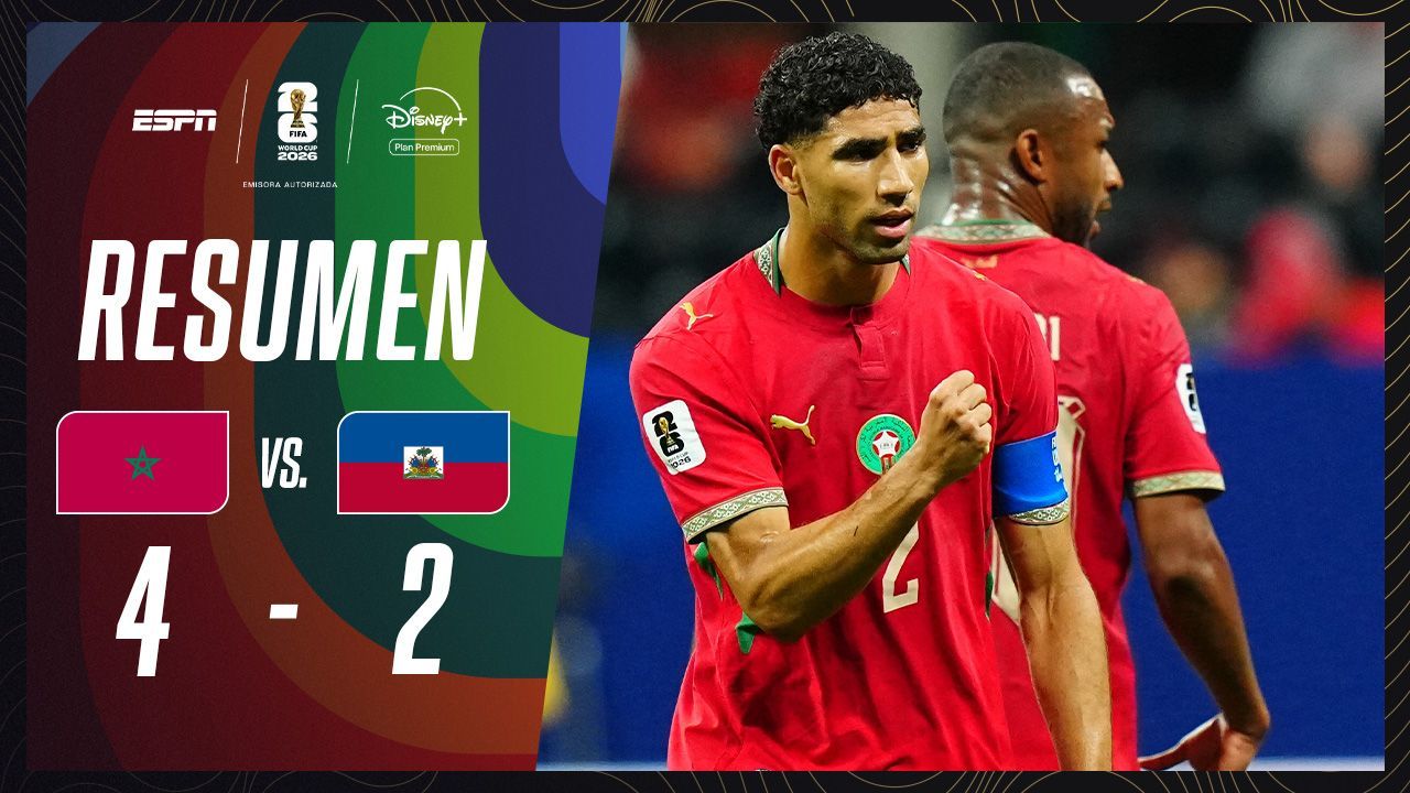 VIDEO: resumen de Marruecos vs. Haití en el Mundial 2026