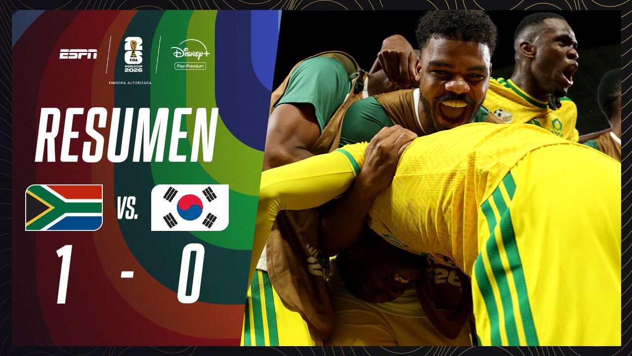 VIDEO: resumen de Sudáfrica vs. Corea del Sur en el Mundial 2026