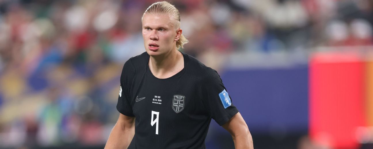 Haaland va a la banca en el partido Noruega vs Francia