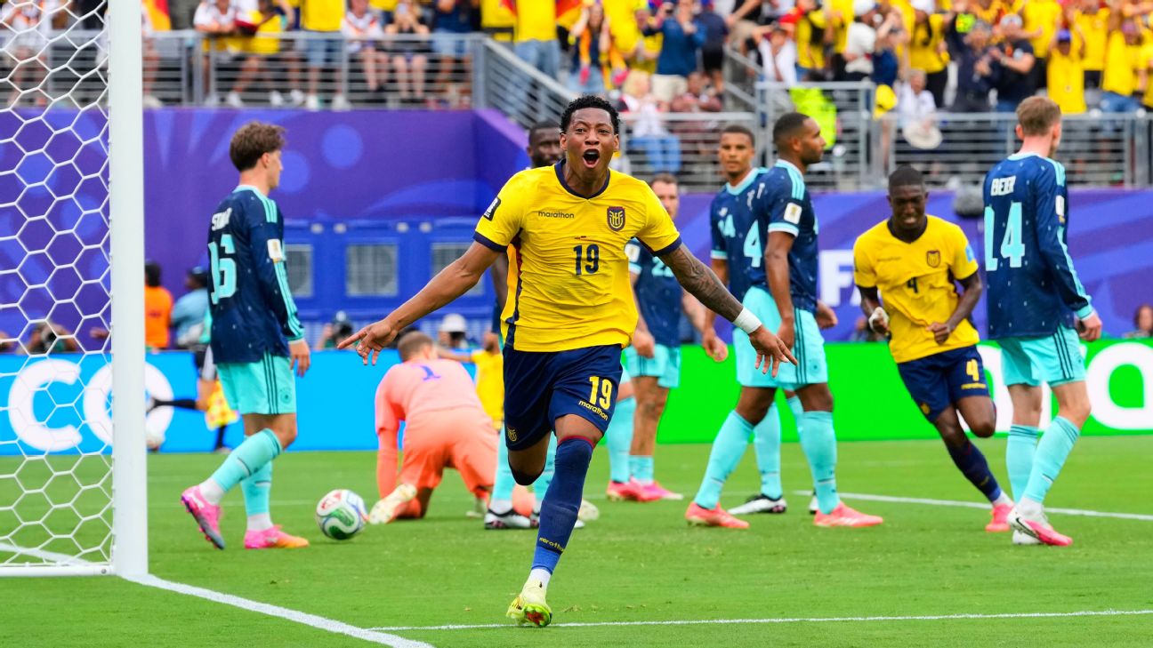 Plata sinks Germany as Ecuador storm to famous win
