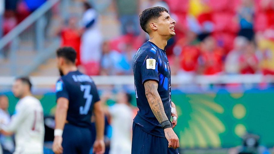 El dolor de Mathías Olivera ante la eliminación de Uruguay