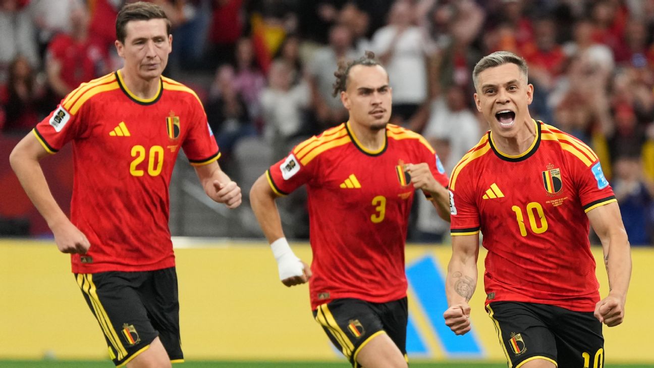 Trossard metió un doblete para Bélgica vs. Nueva Zelanda en el Mundial 2026