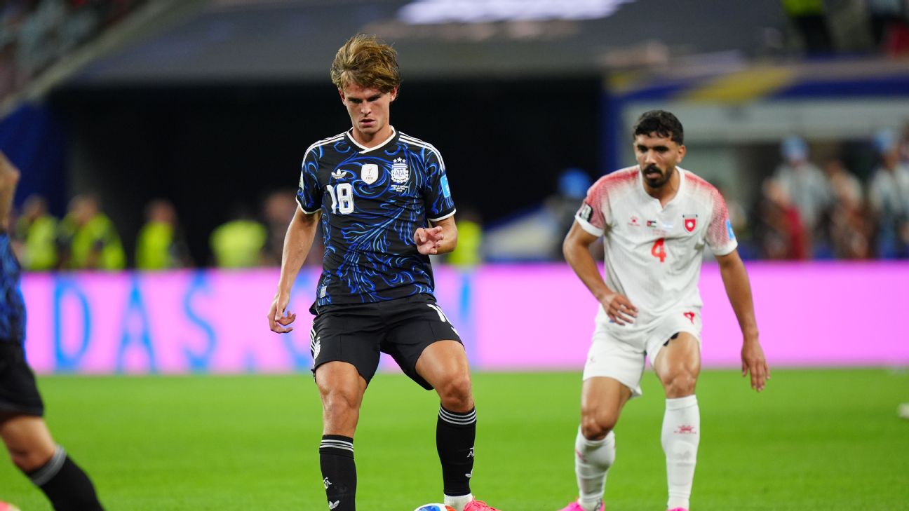 Nico Paz: destellos y poco más, así fue el partido del volante ante Jordania
